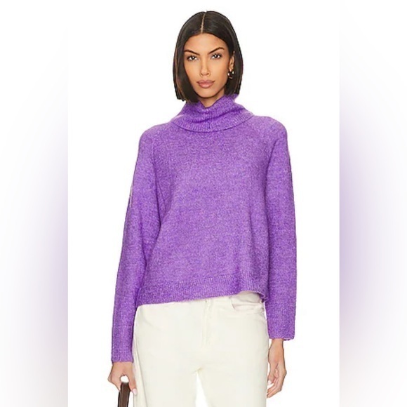 John + Jenn Sweaters - JOHN + JENN REVOLVE EMMETT TURTLENECK SWEATER PURPLE
